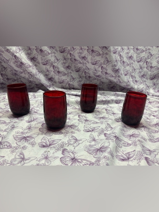 Anchor Hocking Other - 📍Vintage Anchor Hocking Royal Ruby Red Tumbler Glasses